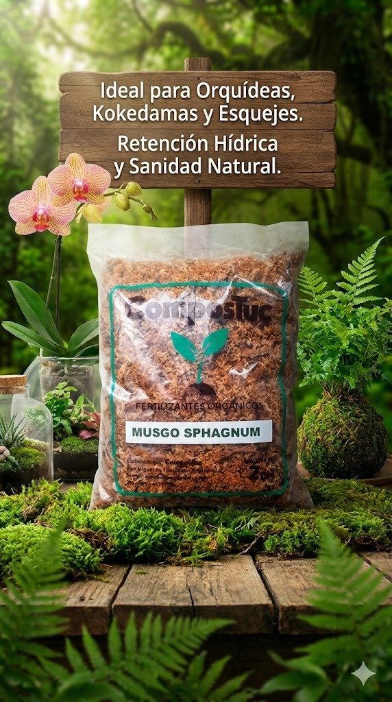 Producto - Musgo Sphagnum x 2 dm - Hebras calidad premium