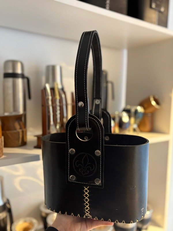 Producto - Canasta Simple Cuero Vacuno