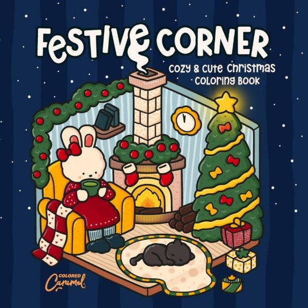 Producto - Festive Corner - Colored Caramel - Libro para Colorear