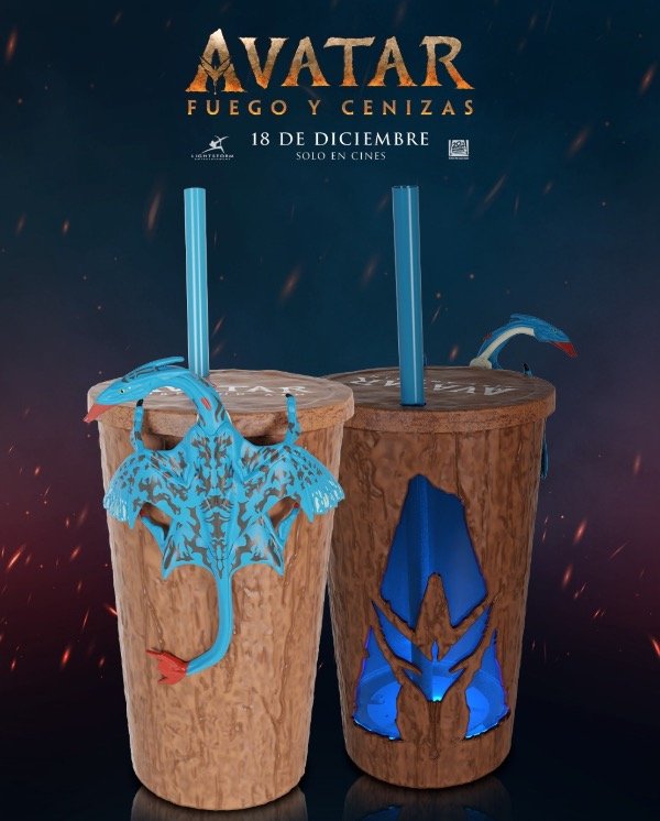 Producto - Vaso Avatar 3 - Modelo Azul con LUZ LED