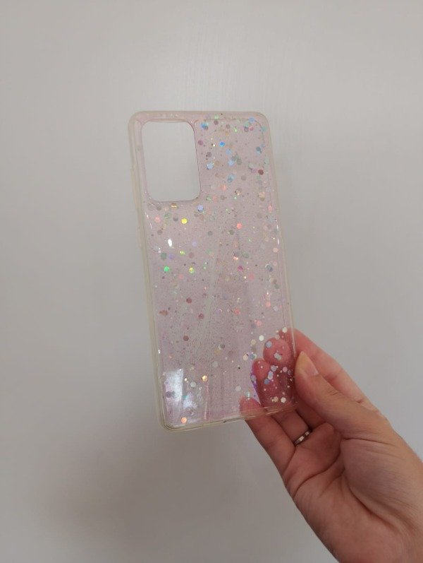 Producto - Transparente Brillos Rosa