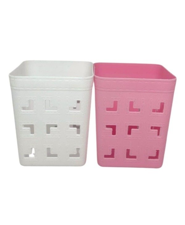 Producto - CANASTA ORGANIZADOR BLANCO/ROSA