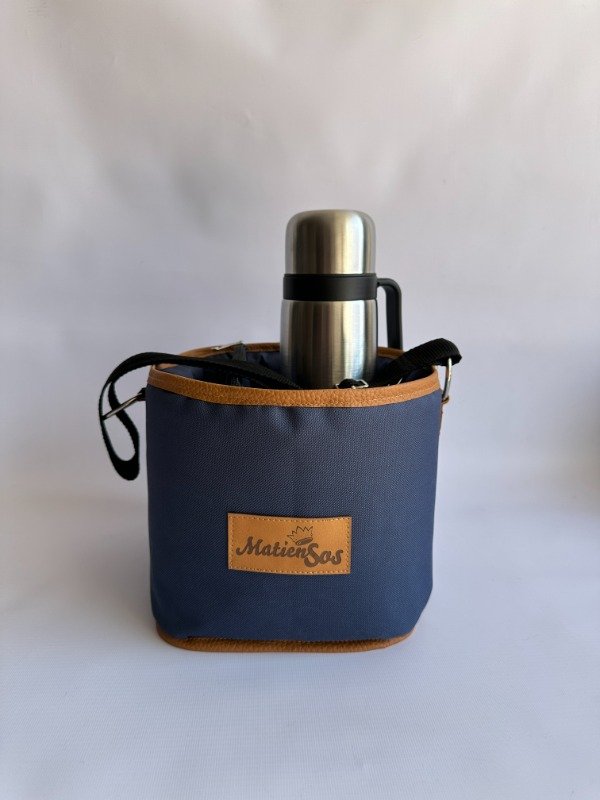 Producto - Canasta Matera de tela - color azul