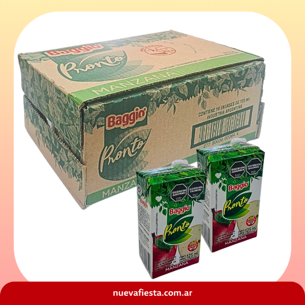 Producto - Jugos Baggio Junior 125ml MANZANA 18u.