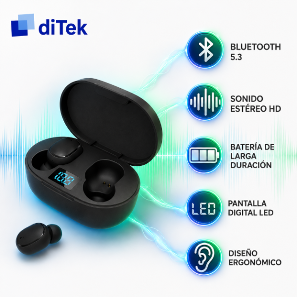 Producto - Auriculares Inalámbricos Bluetooth 5.3 con Pantalla LED - 2