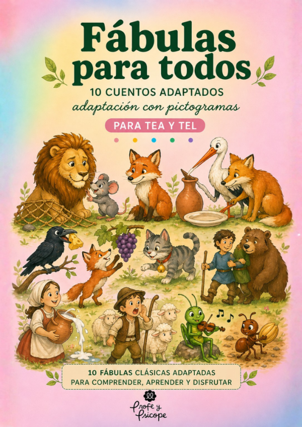 Producto - FÁBULAS CON PICTOGRAMAS TEA Y TEL 10 CUENTOS ADAPTADOS