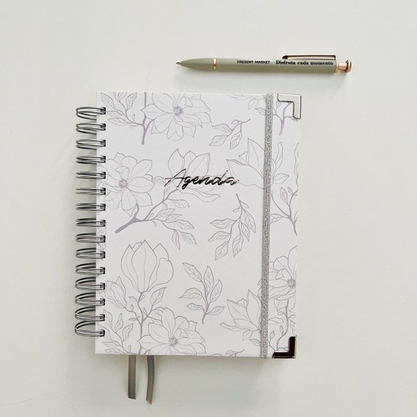 Producto - Agenda Perpetua SEMANAL Florecer Deli Gris