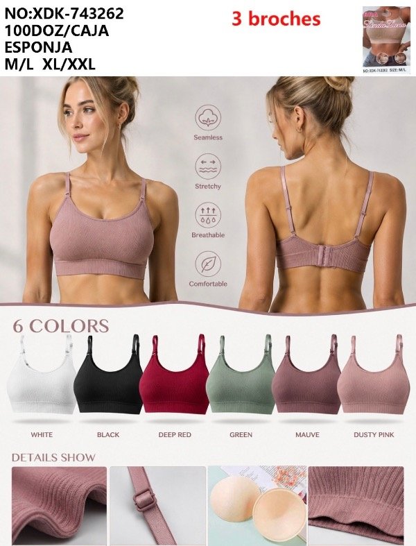 Producto - Corpiño Deportivo art 743262 (POR DOCENA)