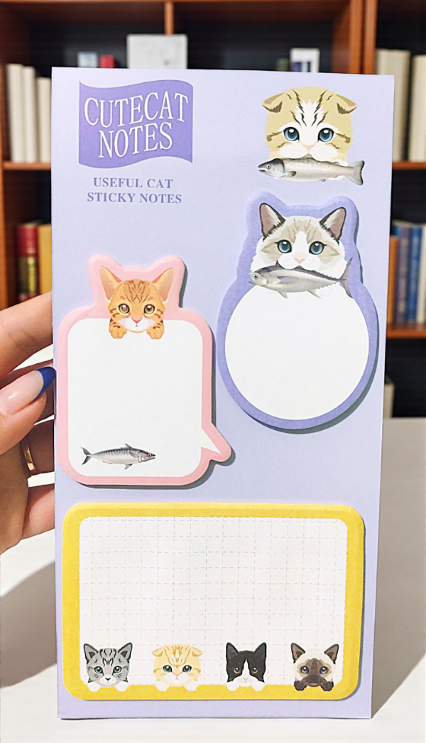 Producto - Set de Notas Adhesivas de Gatos #3
