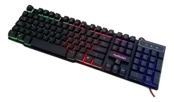 Producto - TECLADO USB FULLTOTAL KE-1012 RETROILUMINADO NEGRO