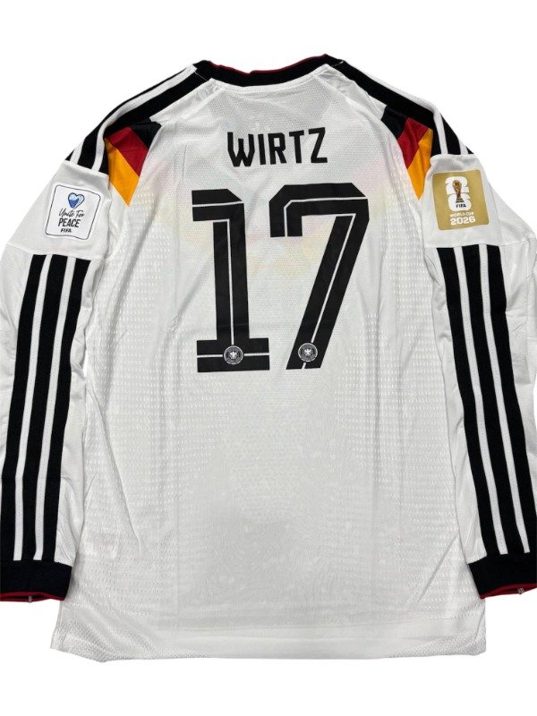 Producto - Alemania Local 2026 Version Jugador - 17 Wirtz Parches y Matchday vs Curazao - 0