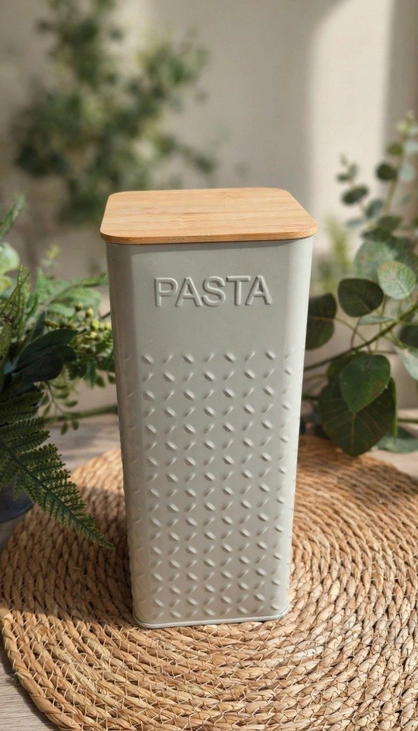 Producto - LATA CUADRADA TAPA BAMBOO GREY PASTA - 0