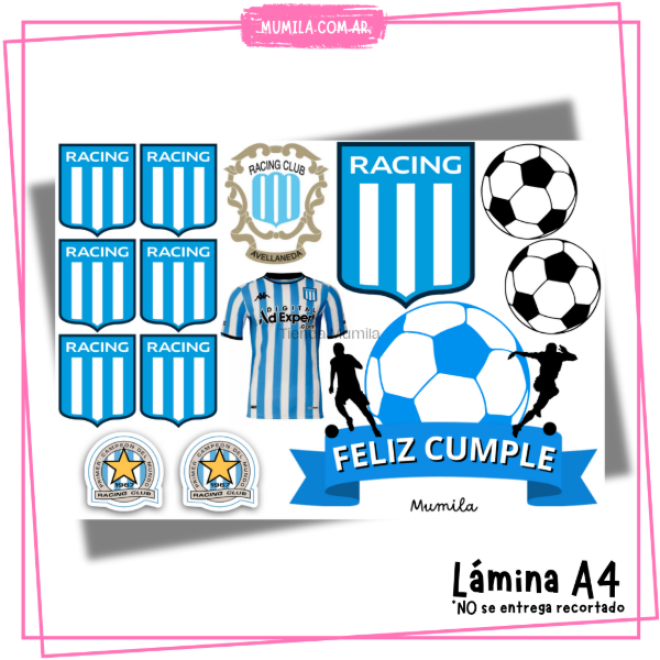 Producto - Lamina papel foto Topper Racing EN STOCK