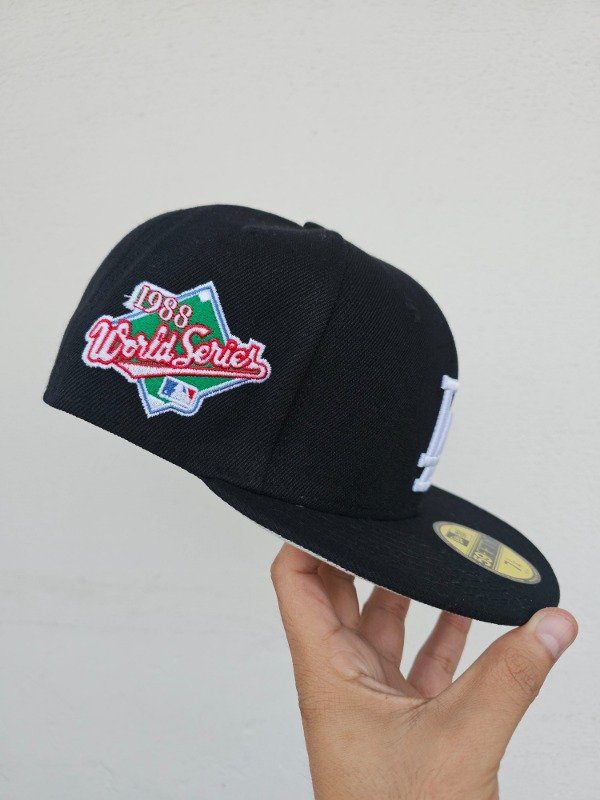 Gorra New Era Los Angeles Dodgers palm world series 1988 patch — imagen 3