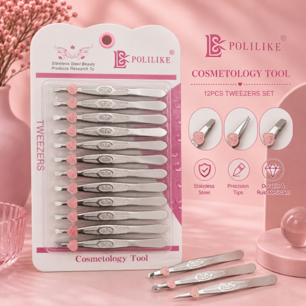 Producto - PINZA DE DEPILAR POLILIKE X12PC 168-1