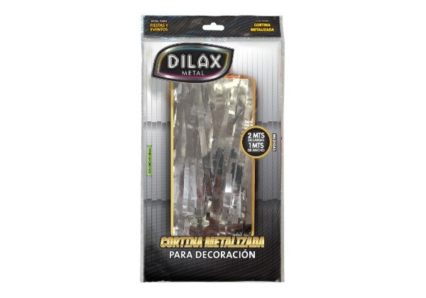 Producto - CORTINA DILAX METALIZADA PLATA ( 2.00 x1.00 mts ) x1
