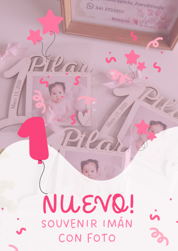 Producto - Souvenir imán con foto y número