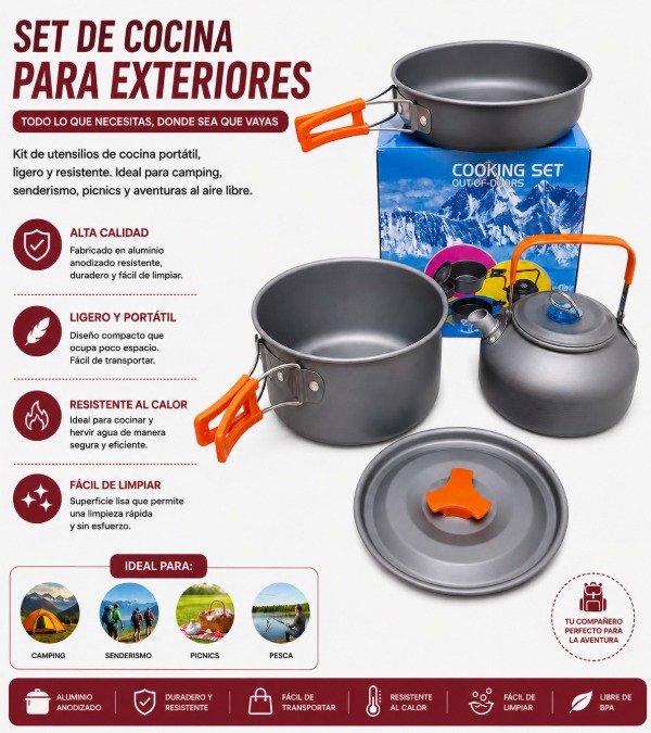 Producto - Kit cocina camping n1 - 0