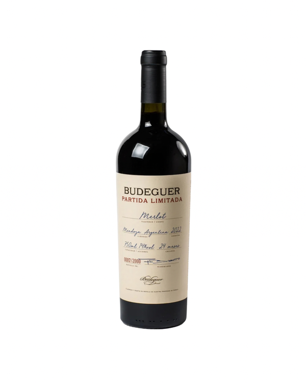 Producto - VINO MERLOT BUDEGUER PARTIDA LIMITADA 750 ML.
