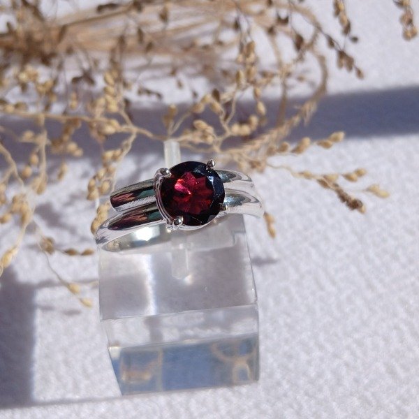 Producto - Anillo Plata 925 Granate Ajustable - 1