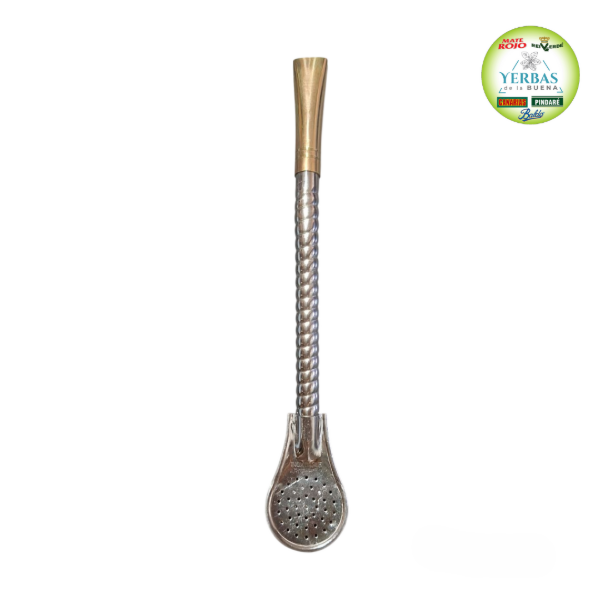 Producto - BOMBILLA PICO DE REY ACERO BOQUILLA BRONCE TORNEADA (2415)