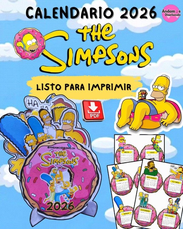Producto - CALENDARIO LOS SIMPSON 2026