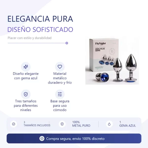 Producto - Anal Plug Gema Violeta - 0