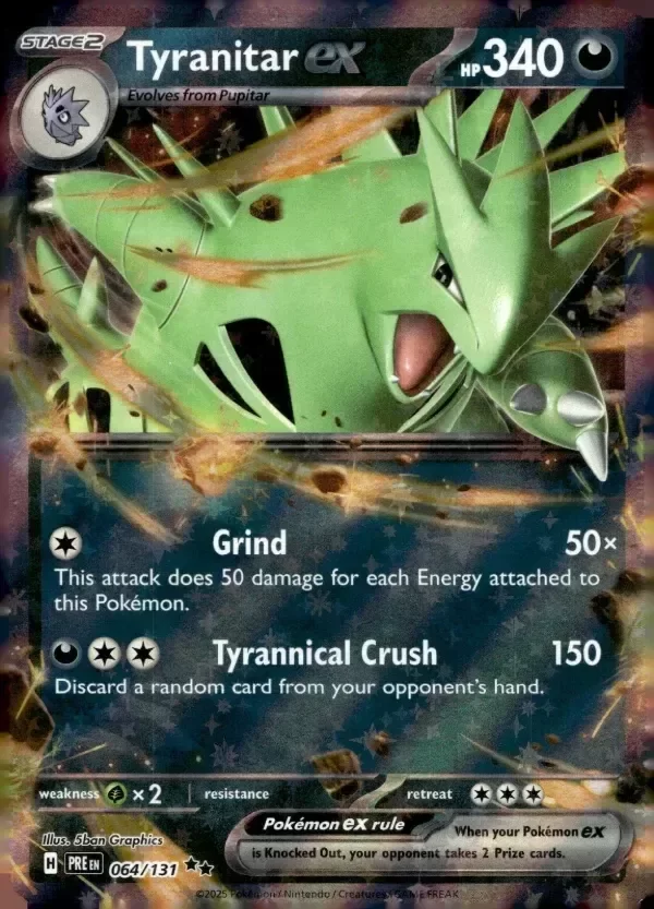 Producto - Tyranitar ex - 064/131 - Prismatic Evolutions - Holo