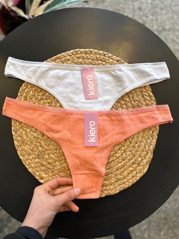 Producto - Pack x 2 colaless algodón KIERO talle 4 b/coral