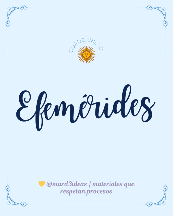 Producto - Efemérides de Marzo Primer y Segundo Ciclo