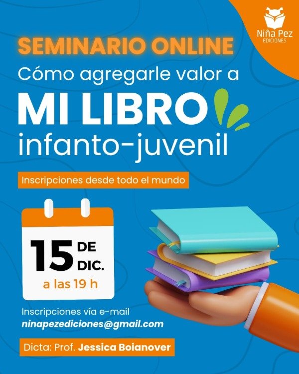 Producto - Seminario Cómo agregar valor a mi libro - 15 de diciembre 2025, 7 pm GMT -3