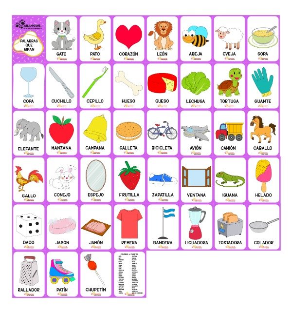 Producto - PALABRAS QUE RIMAN