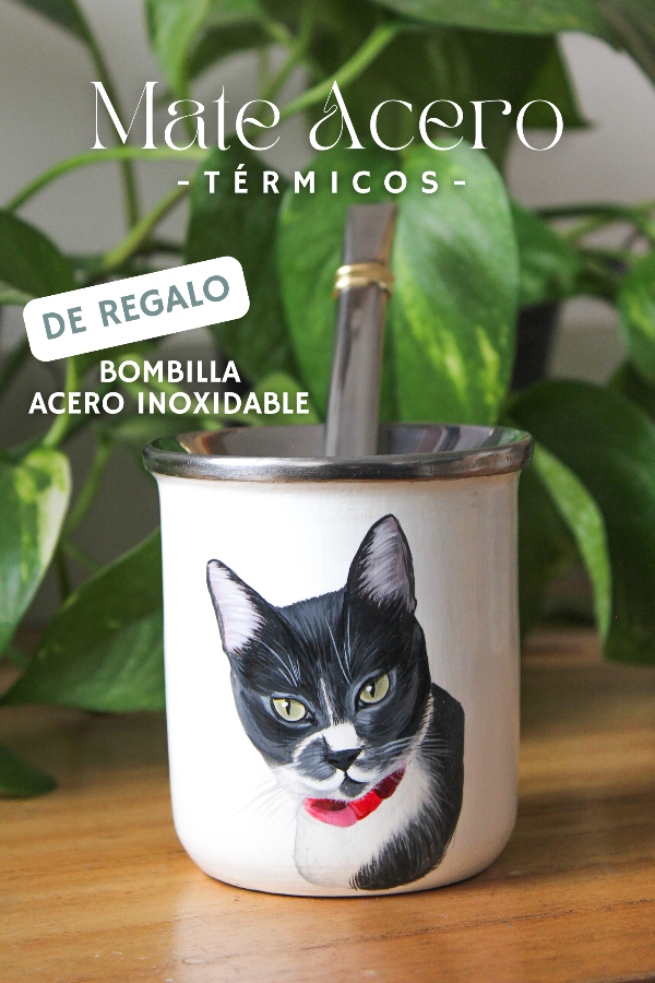 Producto - Mate Acero con Retrato
