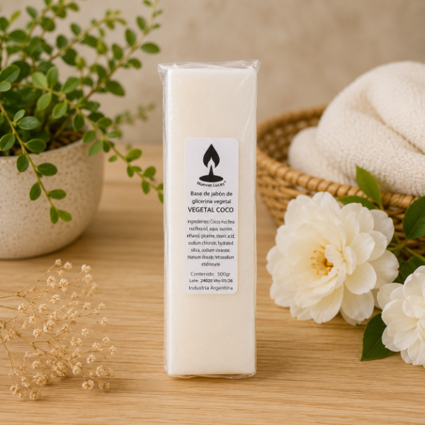 Producto - Jabon Glicerina Nuevas Luces Vegetal Coco