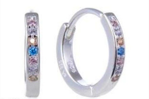 Producto - Aros Huggies Colorin Plata925 - 0
