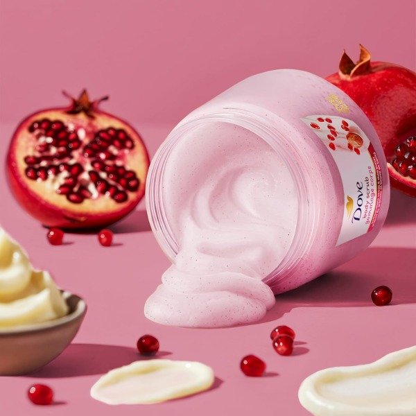 Producto - Dove Pomegranate and Shea Butter Body Scrub 425g - 1