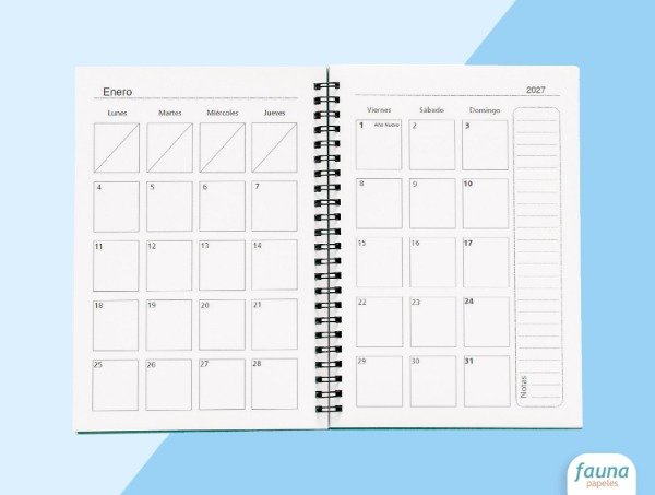 Producto - Agenda Semanal 2027 Horizontal Horarios - 4