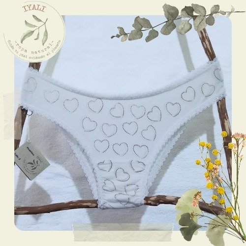 Producto - Vedetina clásica, talle 2, estampada con Yerba y Madder