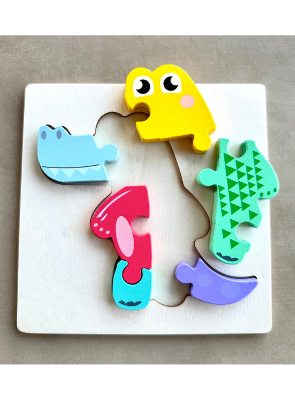 Producto - ROMPECABEZA 6 PIEZAS COCODRILO