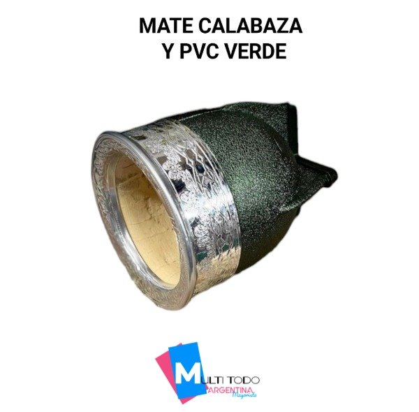 Producto - MATE CALABAZA Y PVC VERDE