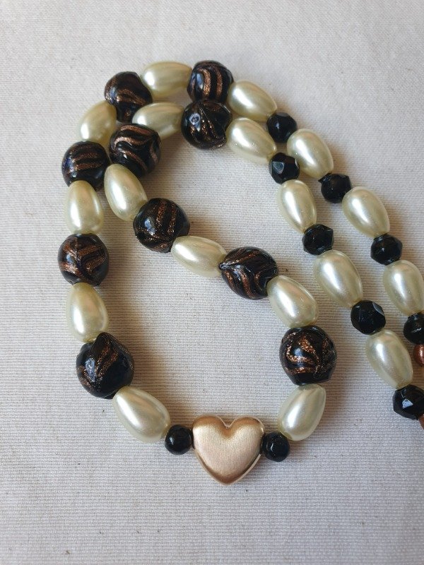 Producto - LUCERO Collar Murano Golden Heart