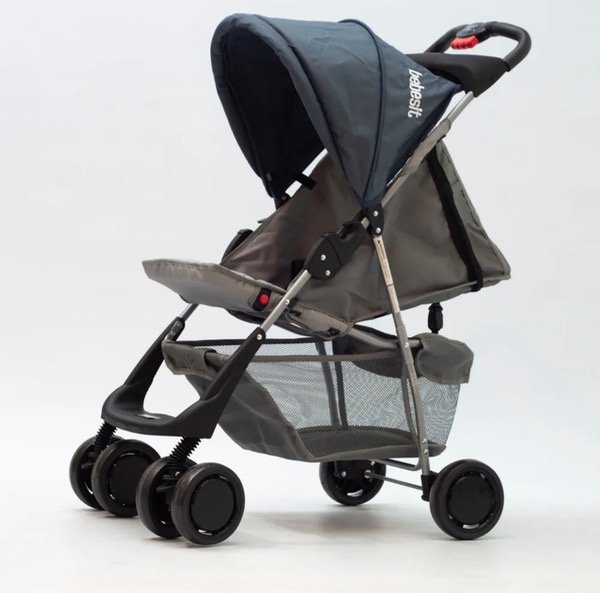 Producto - Cochecito de Paseo Eos con Bandeja Superior 1337 Bebesit Gris oscuro