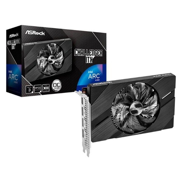 Producto - Placa de Video ASRock Intel Arc A380 Challenger ITX 6GB - 0