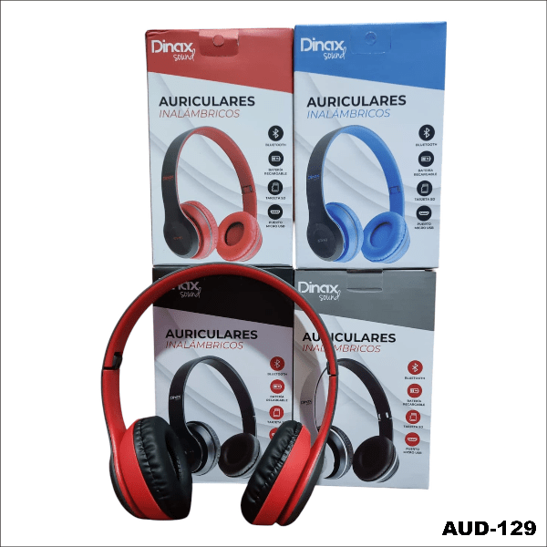 Producto - AURICULARES INALAMBRICOS VINCHA PLEGABLE U47 DINAX