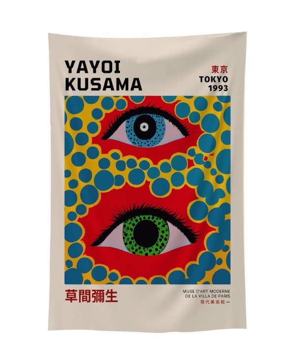 Producto - Tapiz Yayoi Kusama  - EYES