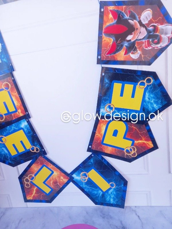 Producto - Banderín 8pzs - sonic