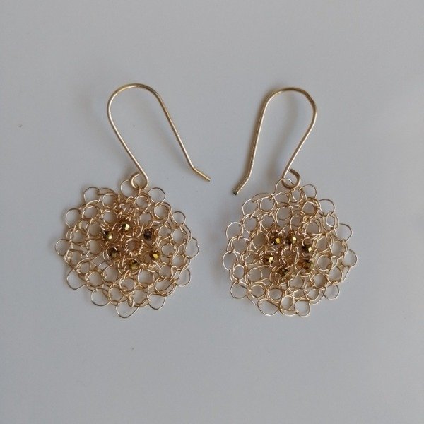 Producto - Aros puntoperuano con cristales