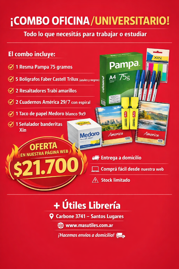 Producto - Combo Oficina / Universitario Nro. 1