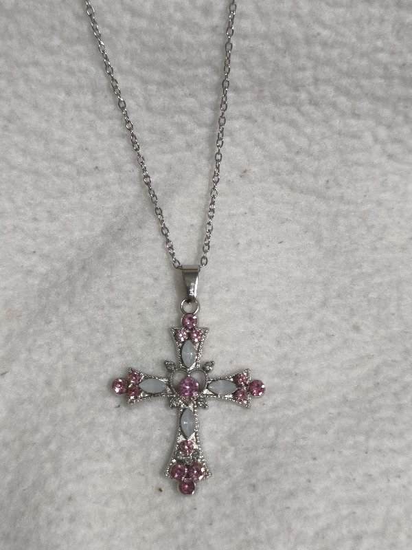 Producto - Collar Cruz Strass Y2K