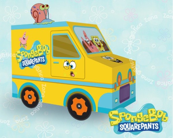 Producto - Cajita imprimible Bob Esponja - 2